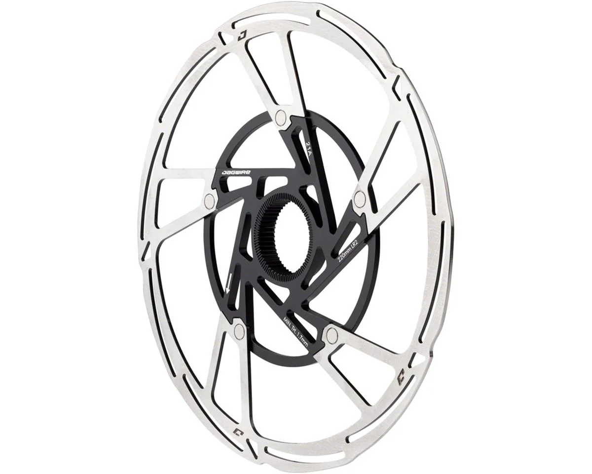 Jagwire Pro LR2 Disc Brake Rotor (Silver/Black) (Centerlock) (220mm)
